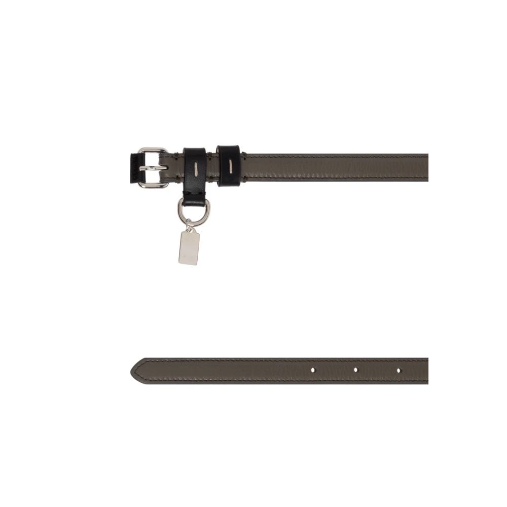 Maison Margiela Leren riem Gray Dames