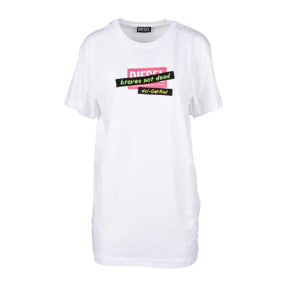 Diesel Witte T-shirt voor vrouwen White Dames