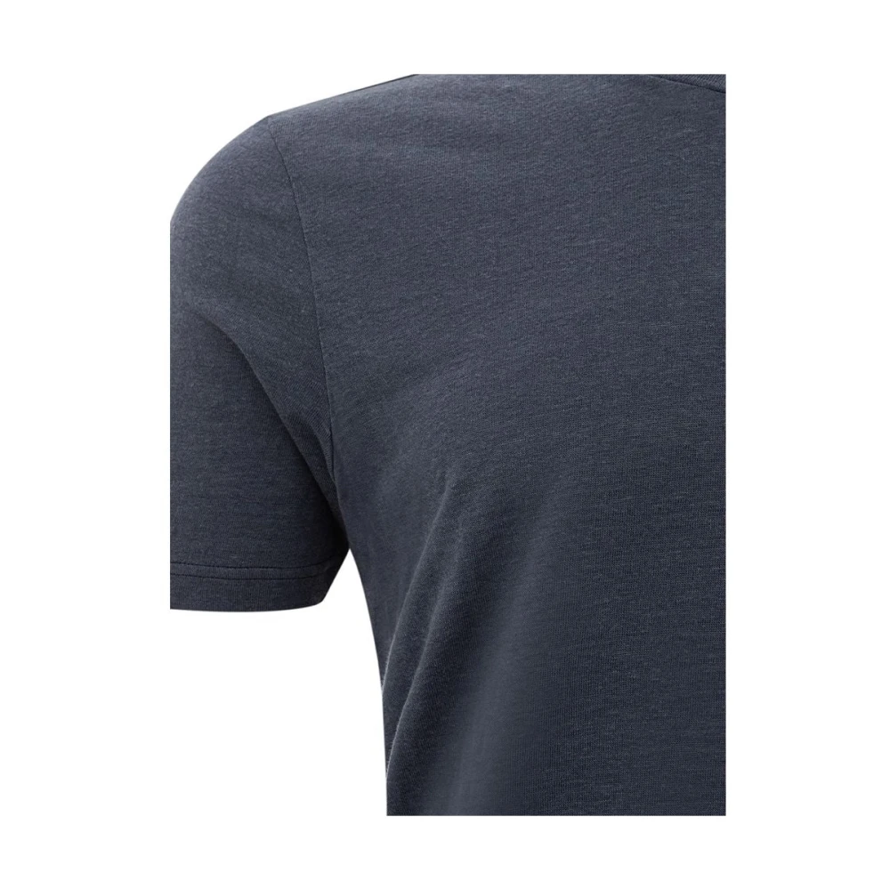 Gran Sasso Elegant Grijs Katoenen T-shirt Gray Heren