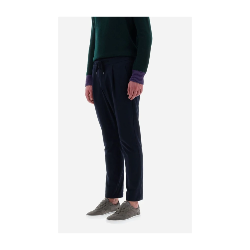 Herno Slim Fit Broek Blue Heren