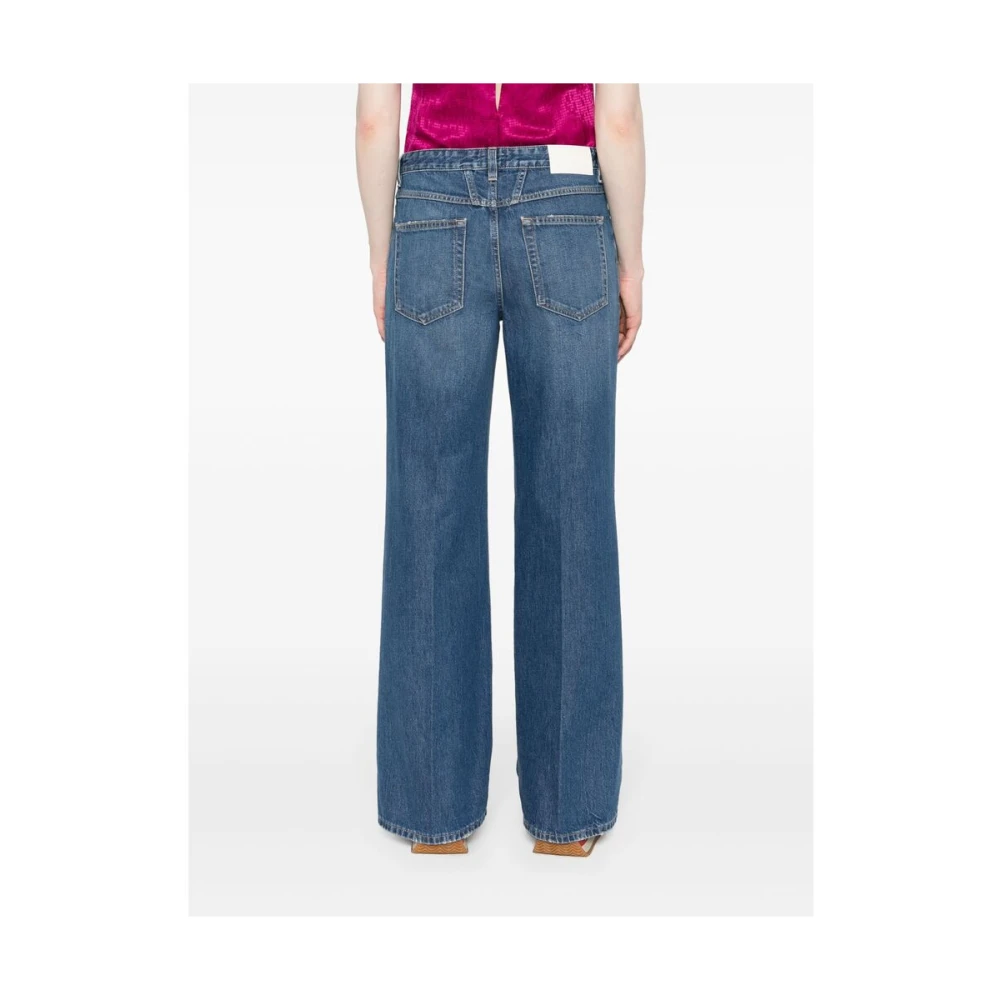 closed Indigo Blauw Versleten Denim Jeans Blue Dames