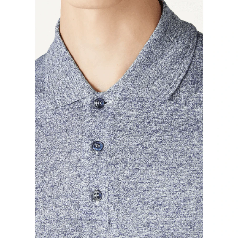 Loro Piana Blauw Oversized Polo T-shirt Katoen Tee Blue Heren