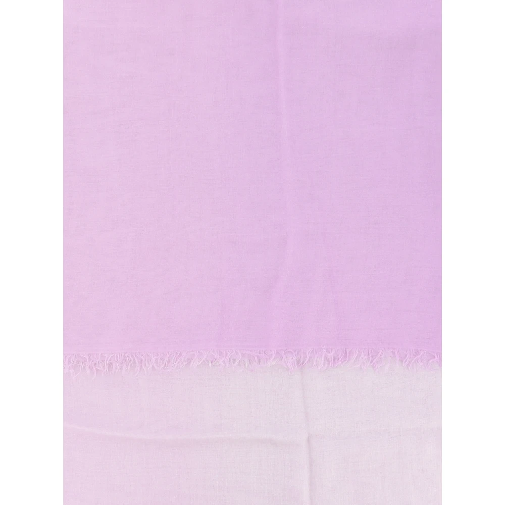 Faliero Sarti Lila Modal Zijden Sjaal Italië Purple Dames
