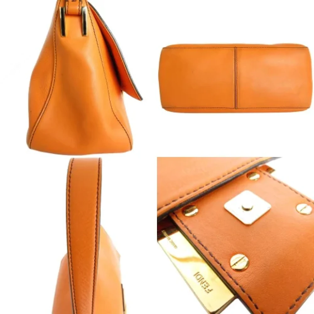 Fendi Vintage Pre-owned Leather fendi-bags Orange Dames