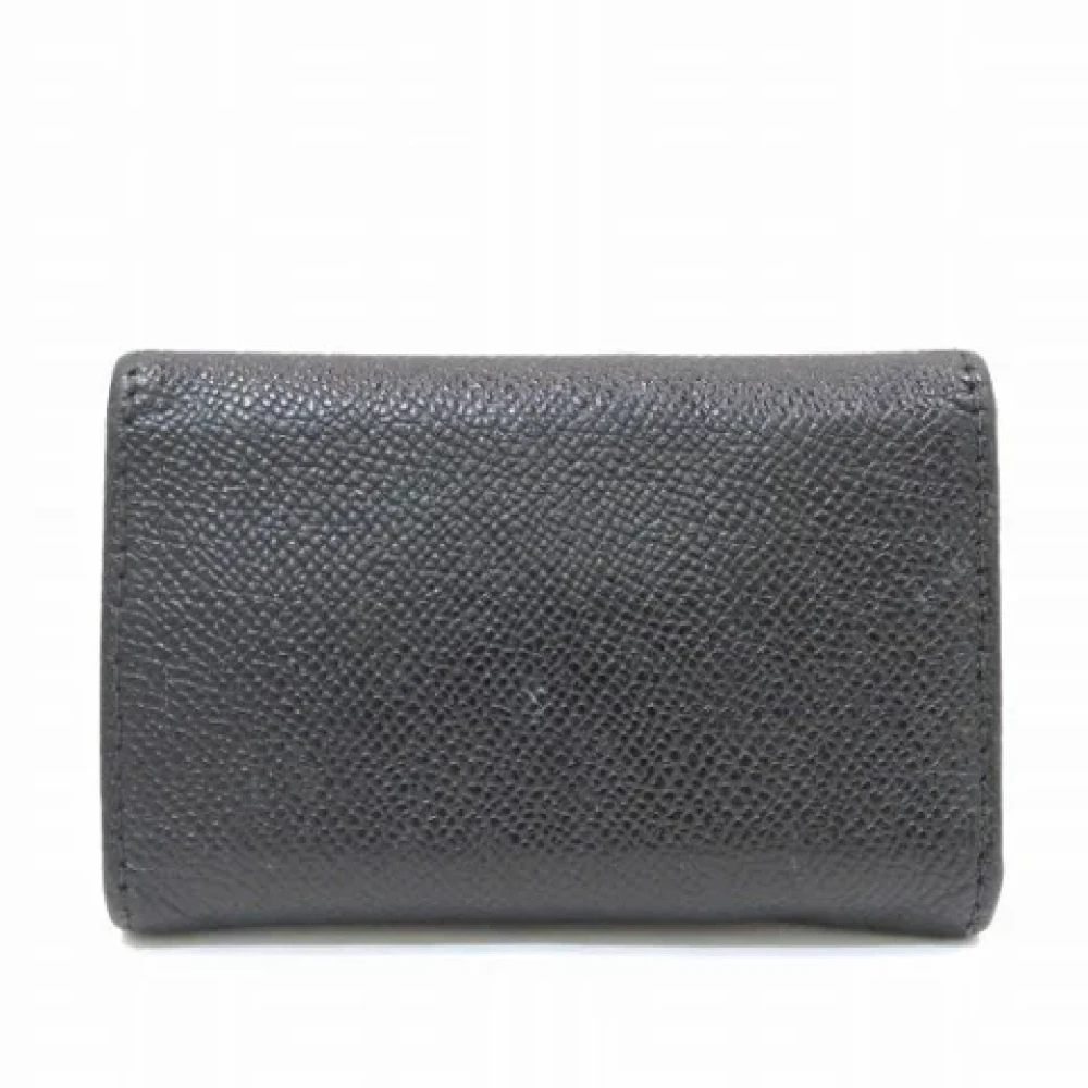 Bvlgari Vintage Pre-owned Leather key-holders Black Heren