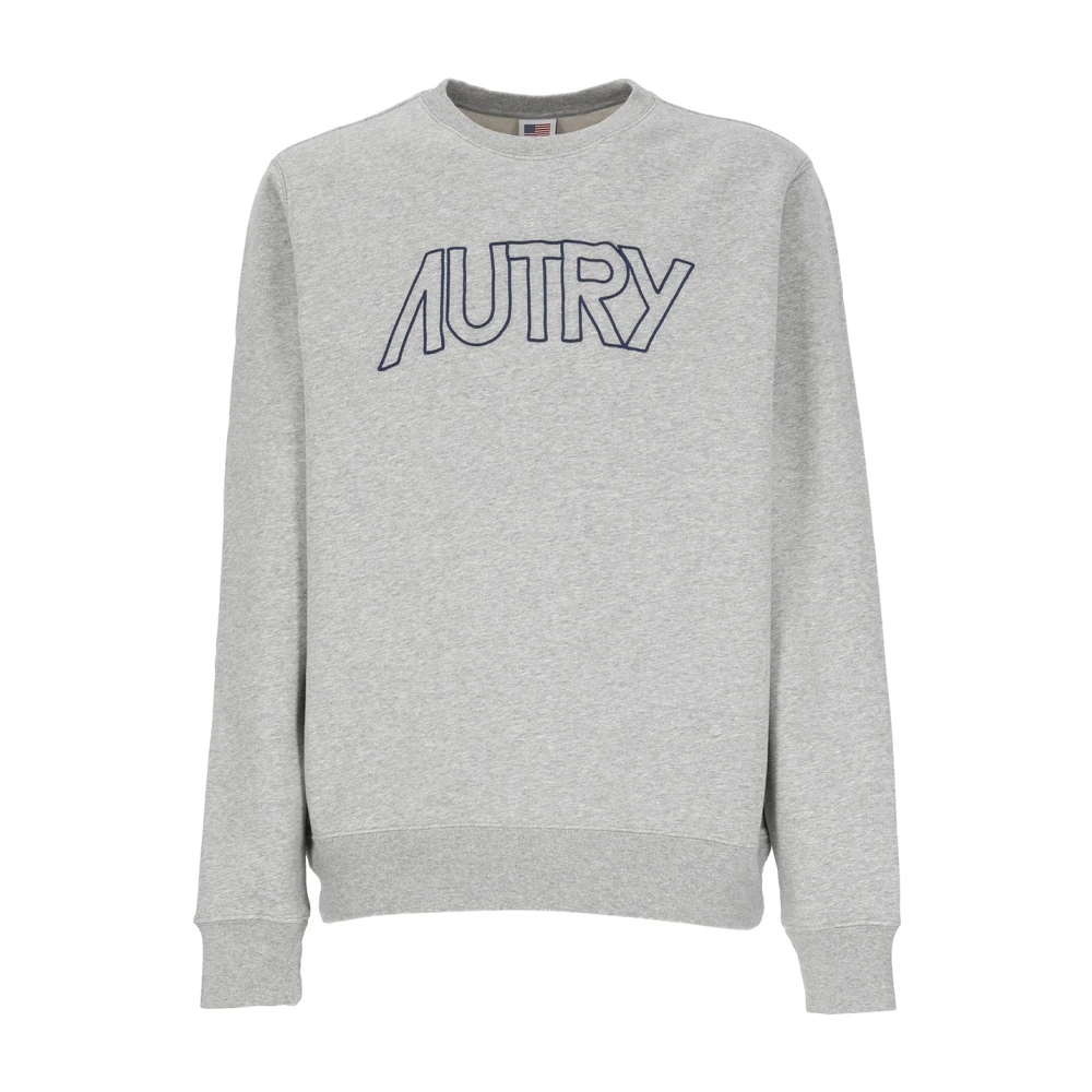 Autry Grijze Katoenen Sweatshirt met Contrasterend Logo Gray Heren