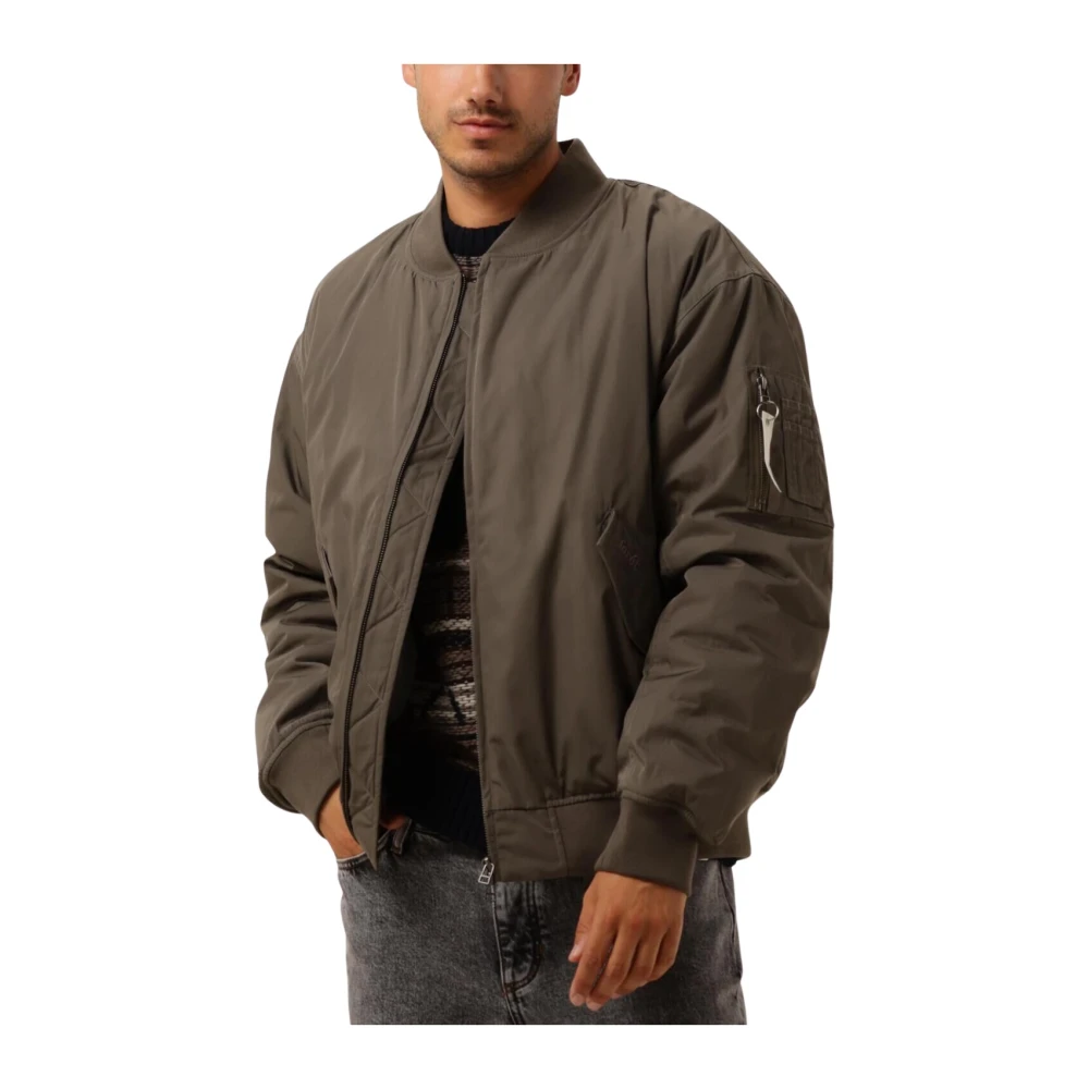 FORÉT Forét Heren Jassen Bow Bomber Jacket Donkergroen