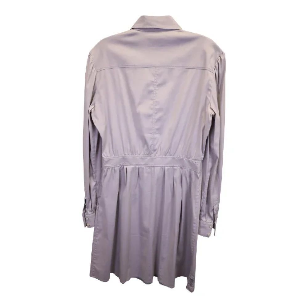 Prada Vintage Pre-owned Cotton dresses Gray Dames