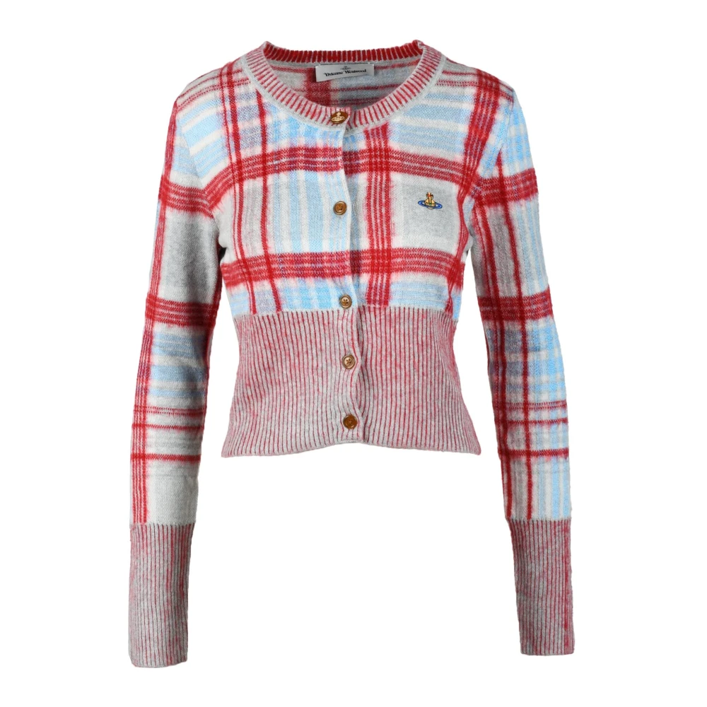 Vivienne Westwood Stijlvolle Cardigan met Diverse Materialen Multicolor Dames