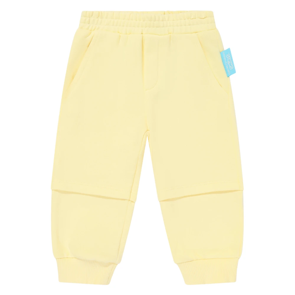 Emporio Armani Boys Yellow Sweatpants, 12 M, Smurf Joggers