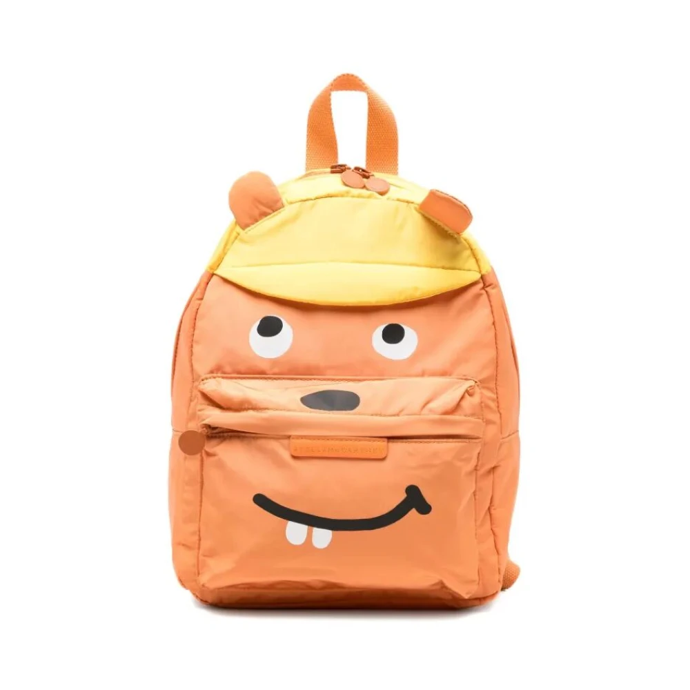 Stella Mccartney Unisex Kids Orange Stylish Backpack For Everyday Use - School Bags - One Size - Kids