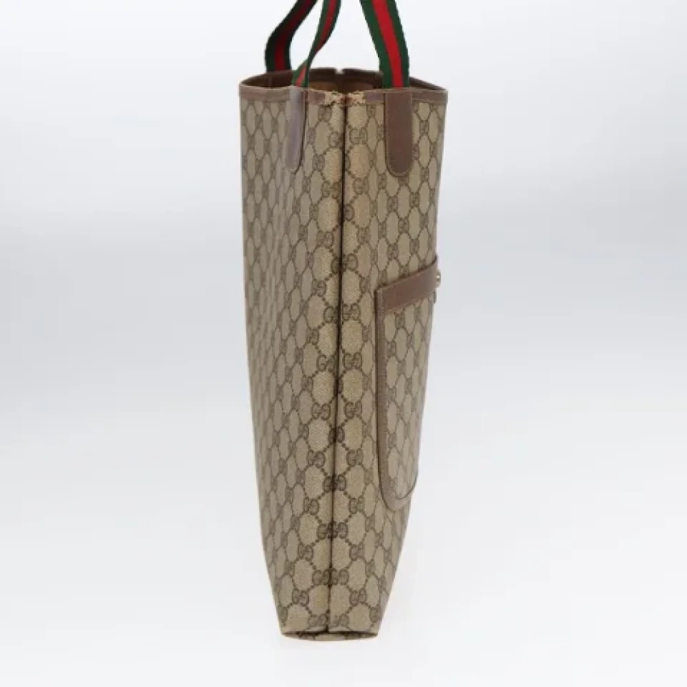 Gucci Vintage Pre-owned Leather handbags Beige Dames