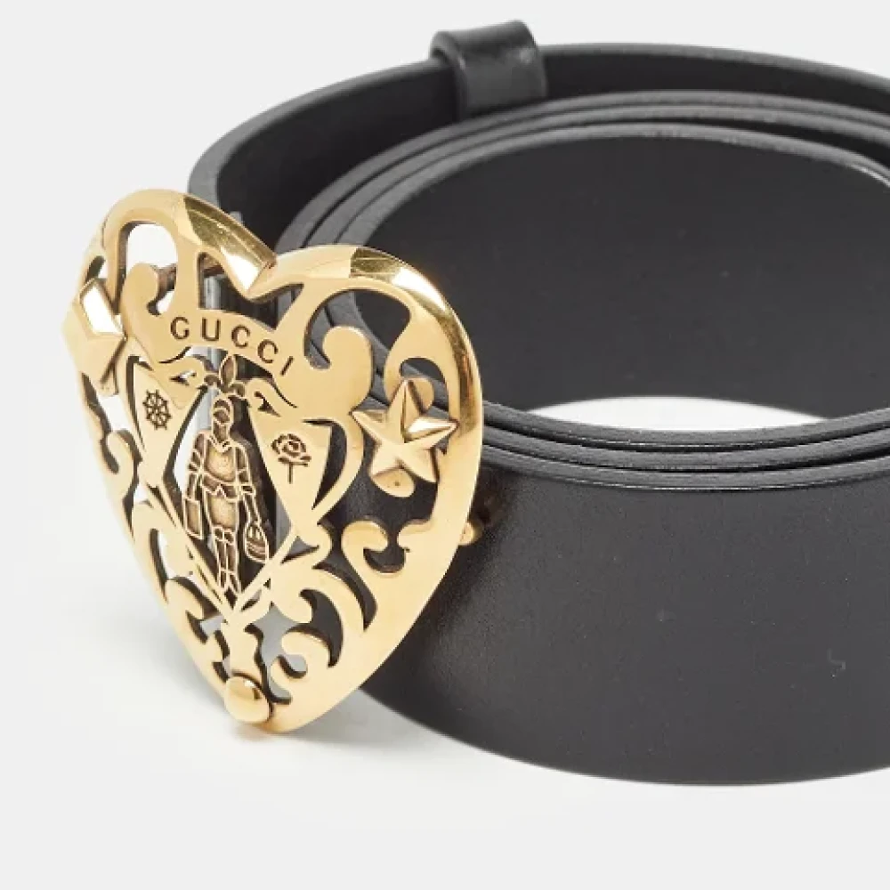 Gucci Vintage Pre-owned Leather belts Black Dames