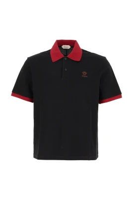 Broderad bomullspiquépolo