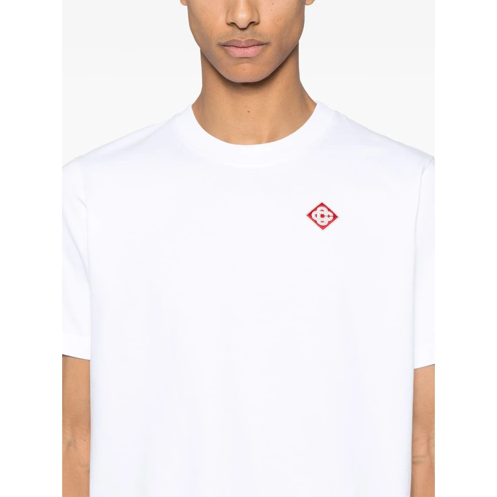 Casablanca Klassiek Wit T-shirt en Polo White Heren