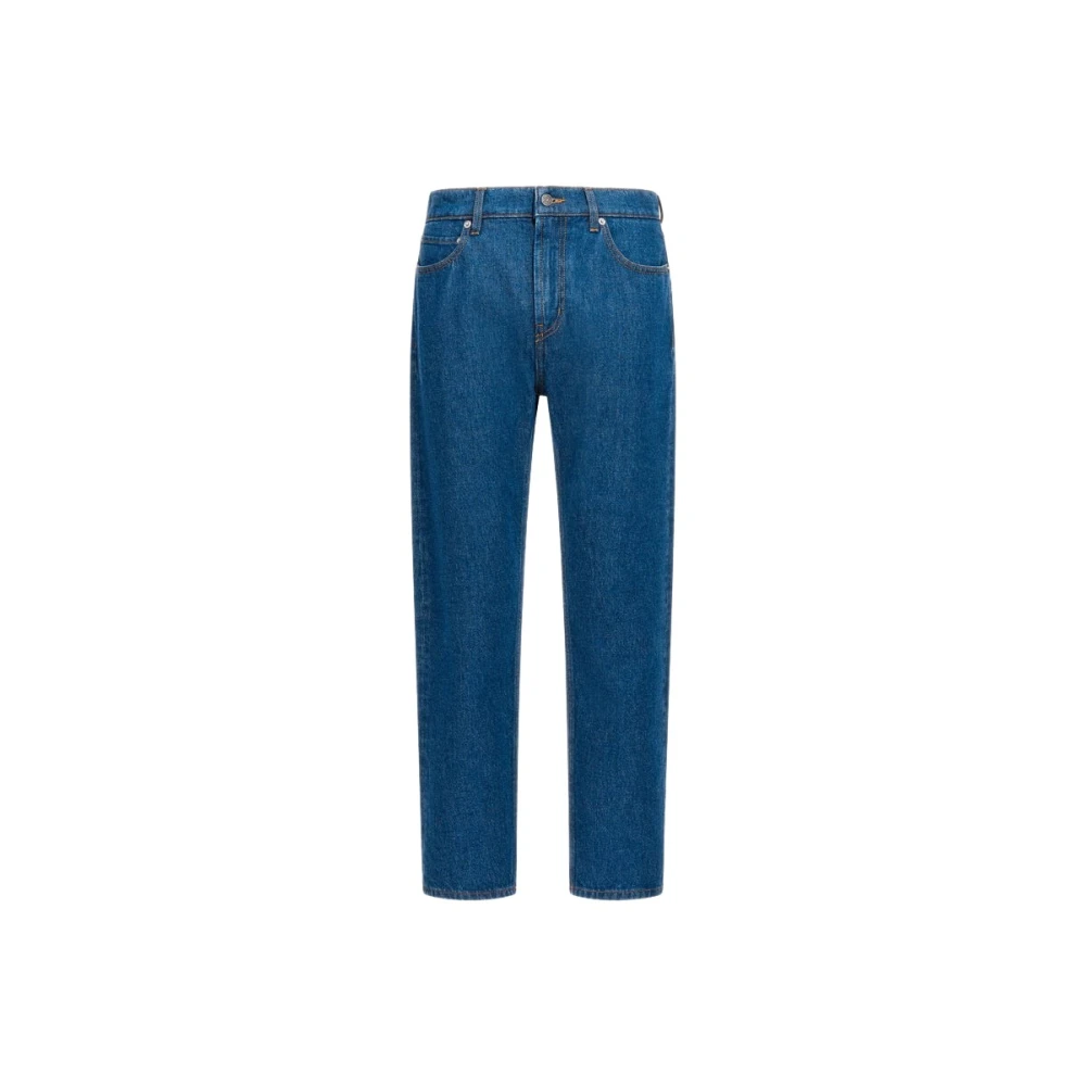Roberto Cavalli Premium Denim Straight Leg Jeans Blue Heren