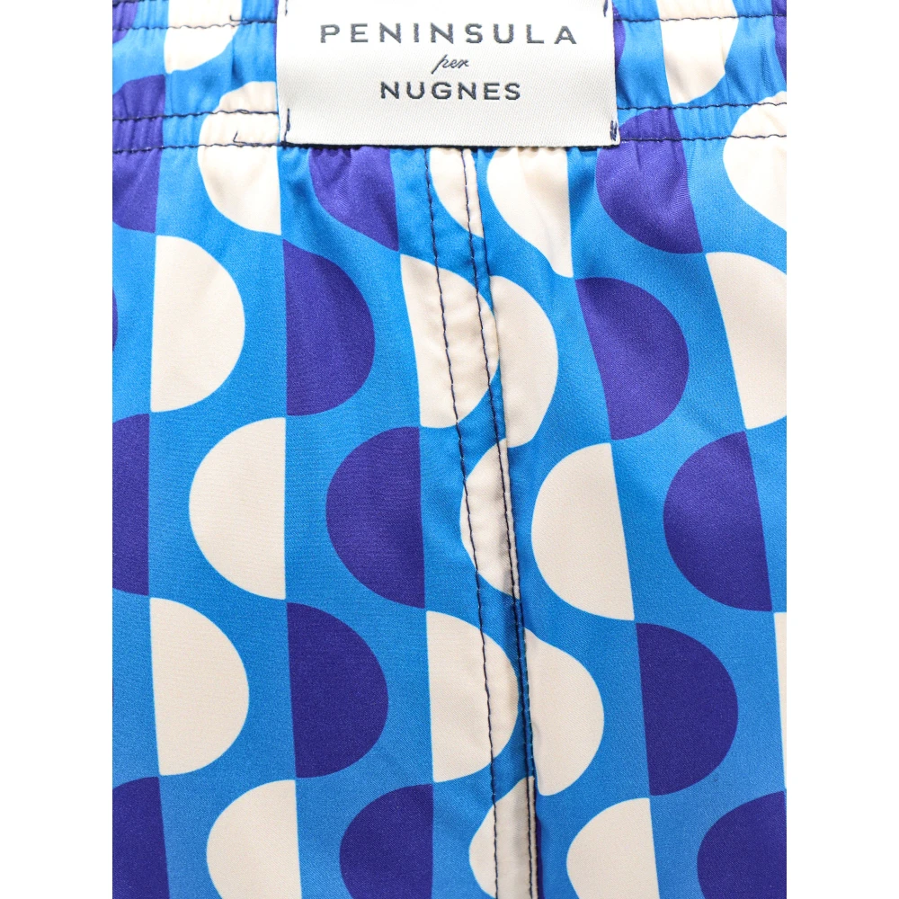 Peninsula Bedrukte gerecyclede zwembroek Blue Heren