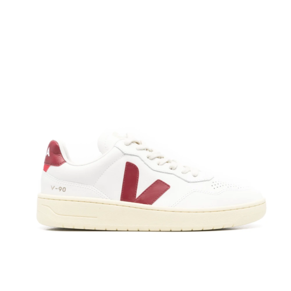 Veja Leren Sneakers met Logo Heren Schoenen Wit