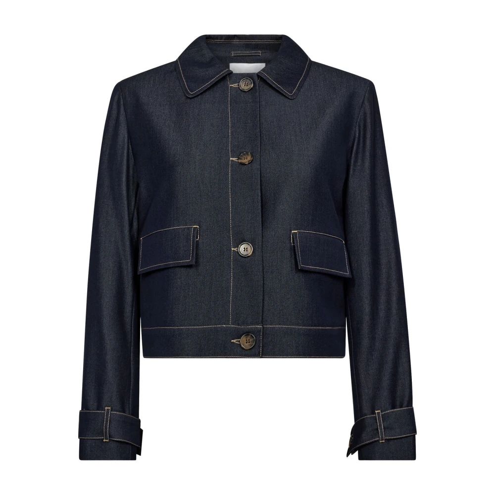 Co'couture Women's Blue Denim Jacket Boxy Fit Crop Style - Denim Jackets - Xl - Jackets