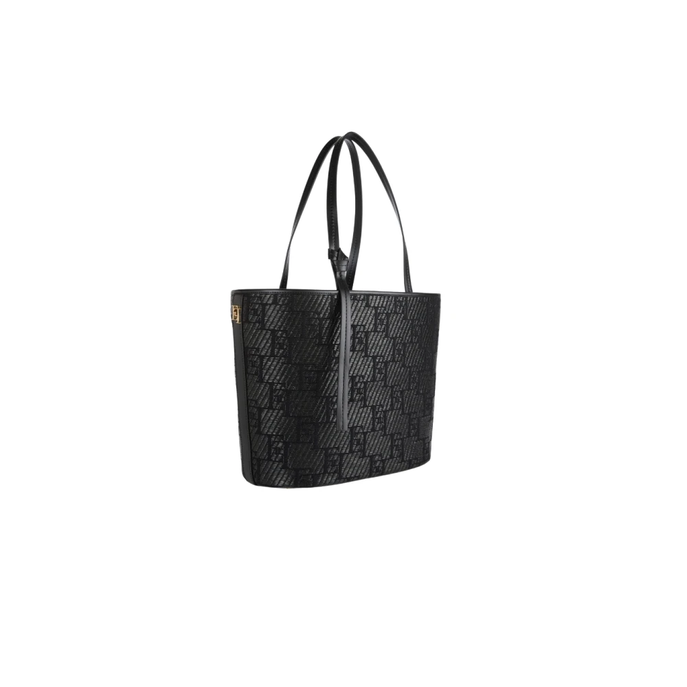 Elisabetta Franchi Stijlvolle Shopper Tas Black Dames