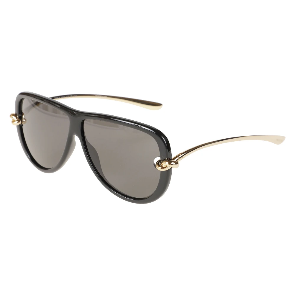 Bottega Veneta Knot Aviator Sunglasses - Female - Sunglasses - Black - One Size - Accessories
