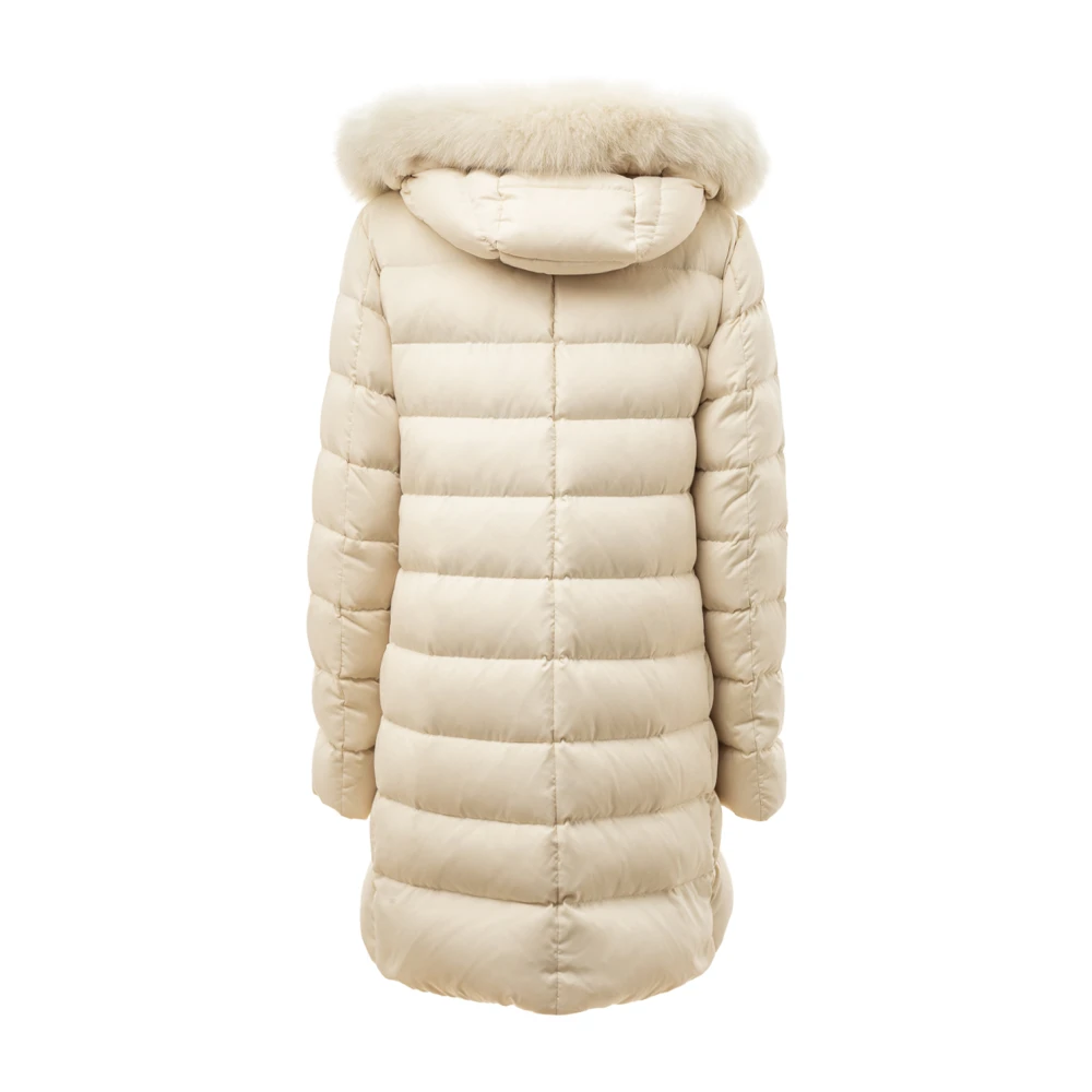 Herno Gewatteerde parka met afneembare capuchon White Dames