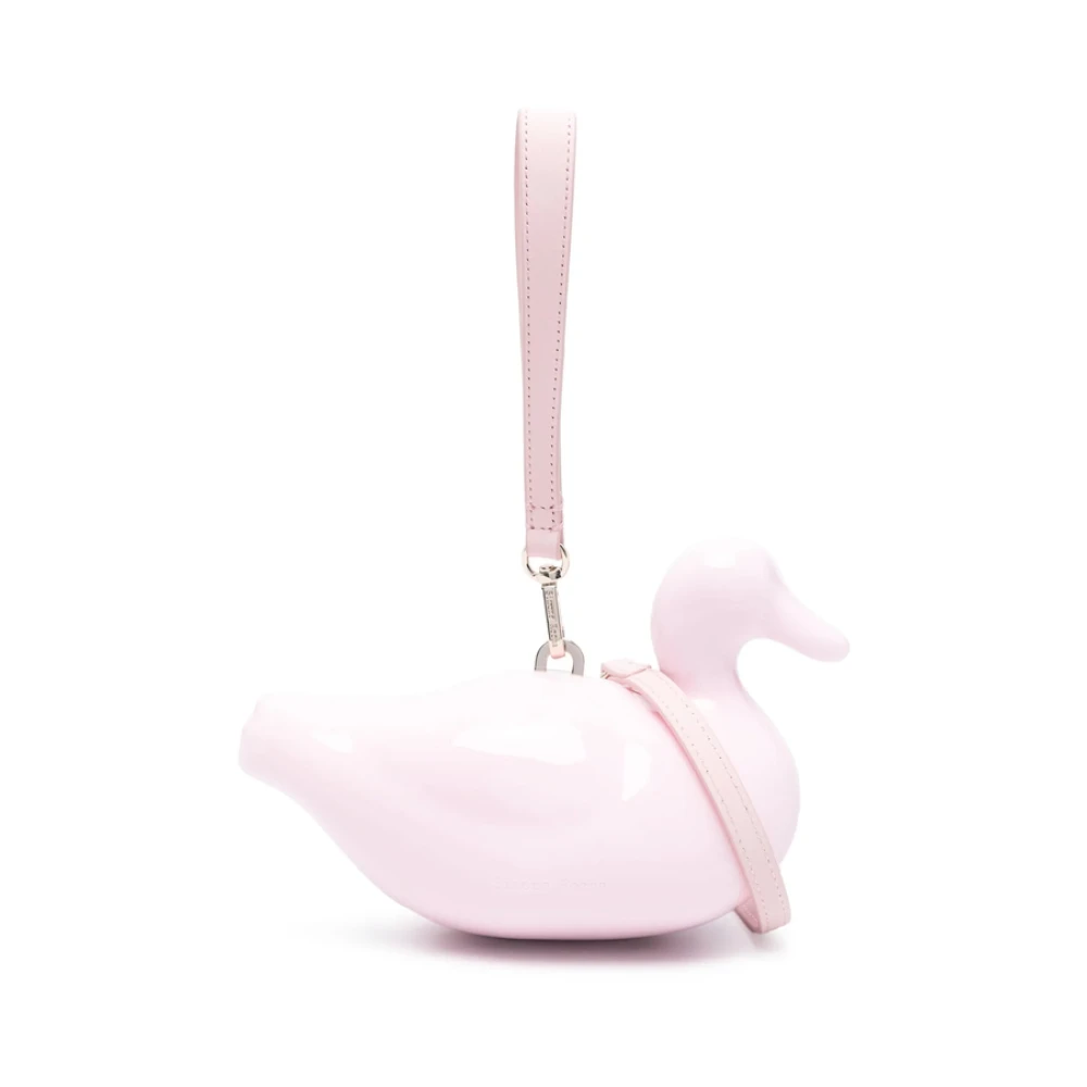 Simone Rocha Flamingo Roze Schoudertas met Magneetsluiting Pink Dames