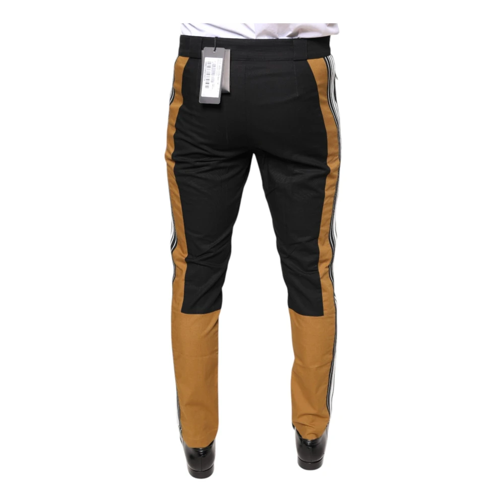 Dolce & Gabbana Multicolor Skinny Katoenmix Broek Multicolor Heren