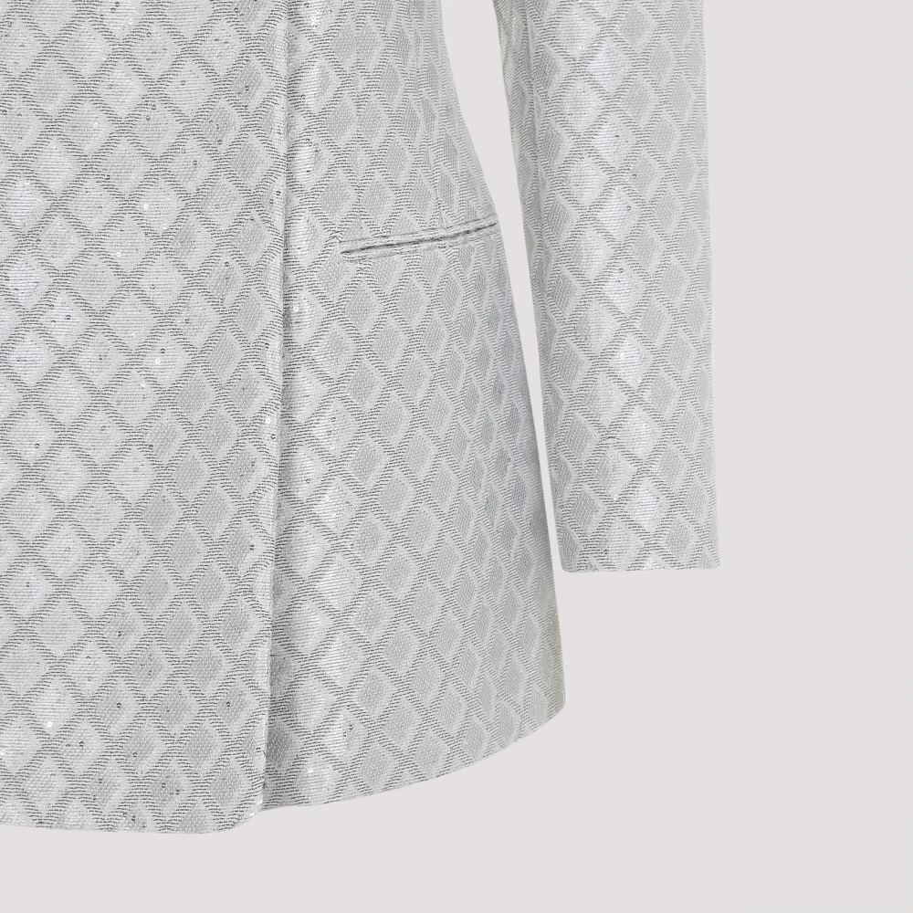 Giorgio Armani Mirage Gray Blazer Gray Dames
