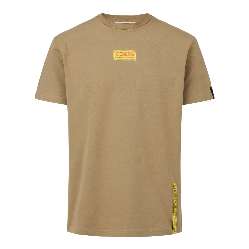 Iceberg - Tops > T-Shirts - Beige - Iceberg - Modalova