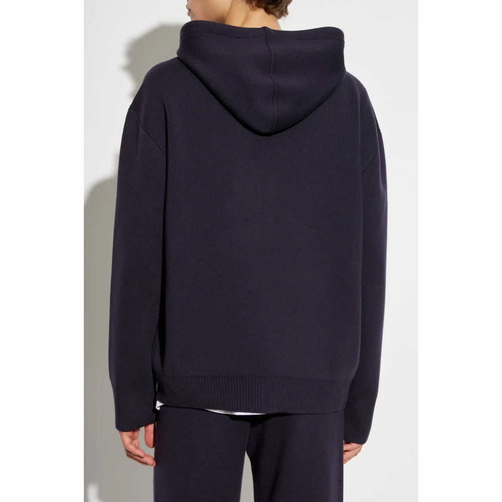 Lanvin Cardigan met capuchon Blue Heren