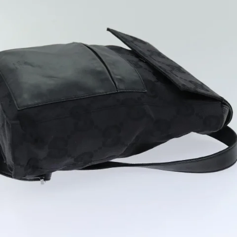 Gucci Vintage Pre-owned Canvas backpacks Black Dames