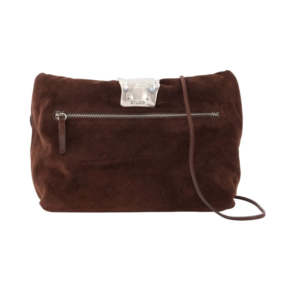 Staud Brown Shoulder Bags, Female, One Size, Cuff Clutch
