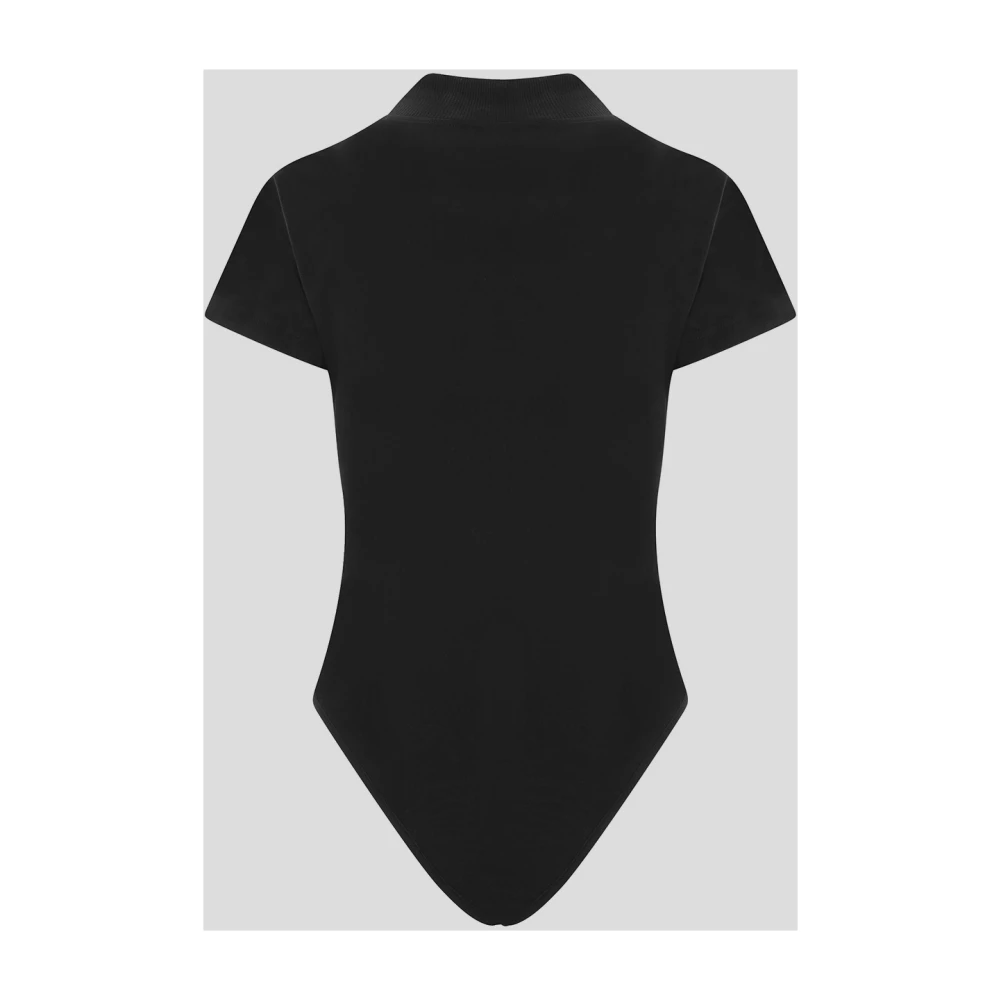 Alaïa Katoenen T-Shirt Body Top Black Dames