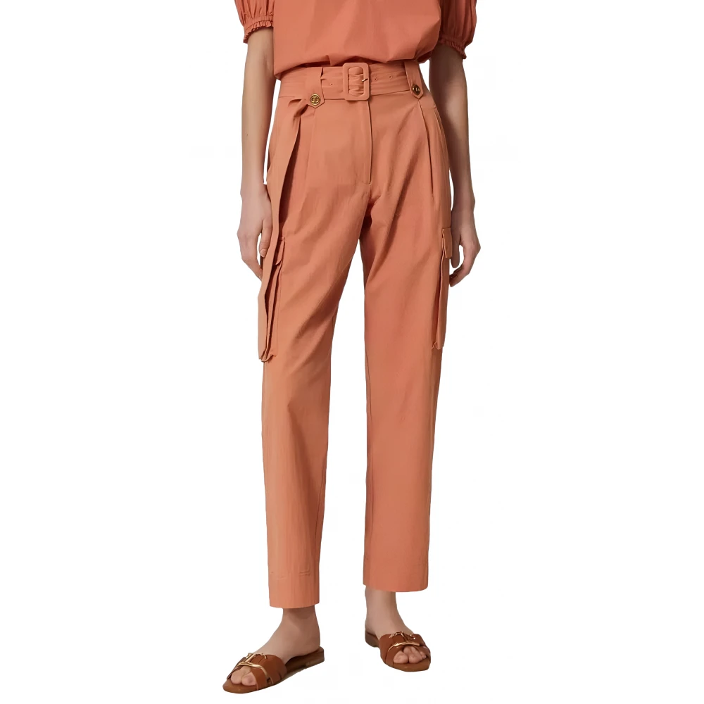 Trousers > Straight Trousers - - Twinset - Modalova