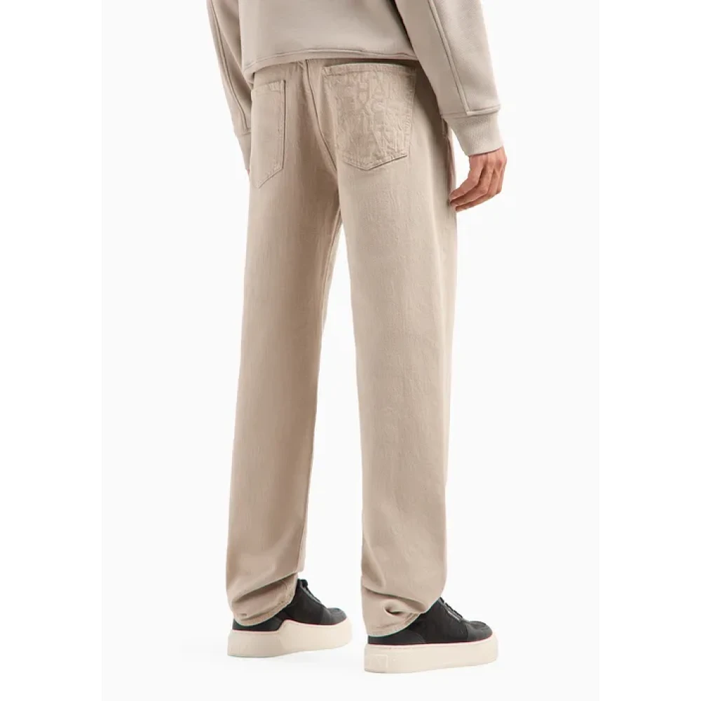 Armani Exchange Beige Jeans voor Stijlvolle Look Beige Heren