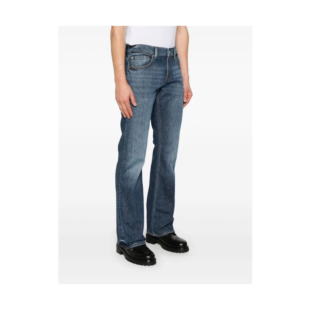 7 For All Mankind Jeans Straight Pre-owned Blue Heren