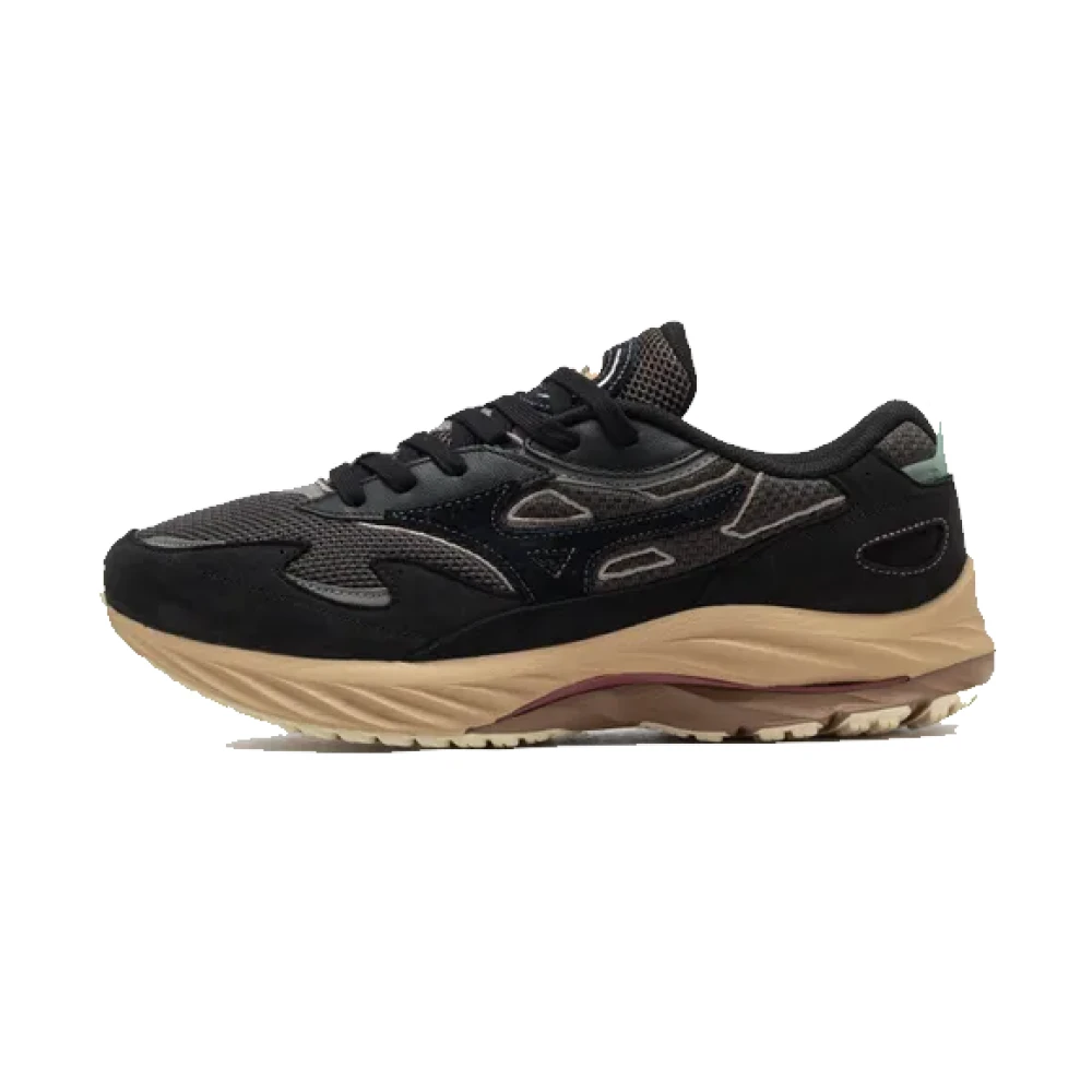 Mizuno Wave Rider Beta Premium Zand Heren Schoenen Zwart