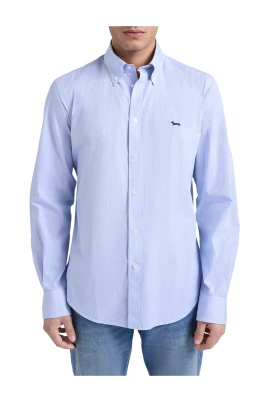 Micro-randig buttondown-skjorta