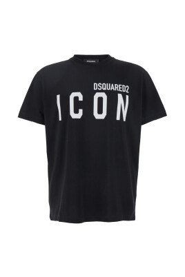 t-shirt-col-rond-noir-avec-logo
