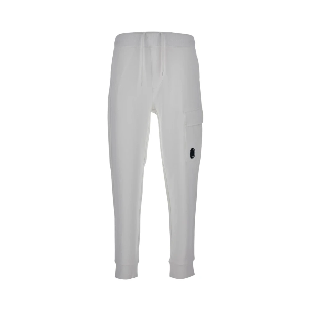 C.p. Company Men's White Cargo Trousers - Sweatpants - S - Trousers