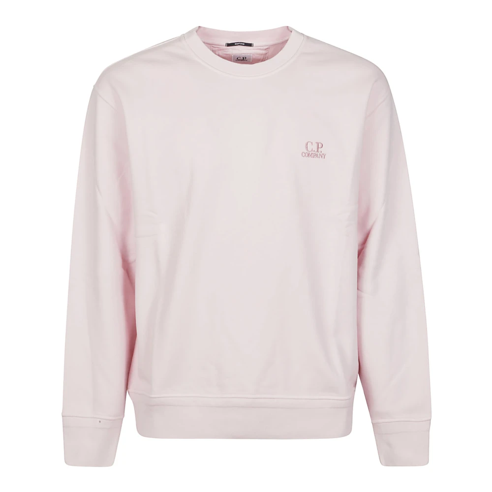 C.P. Company Heavenly Pink Diagonal Fleece Sweatshirt Pink Heren