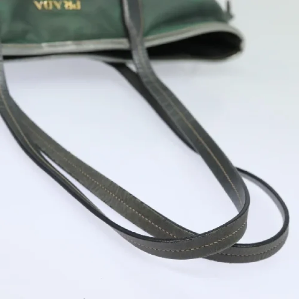 Prada Vintage Pre-owned Nylon totes Green Dames