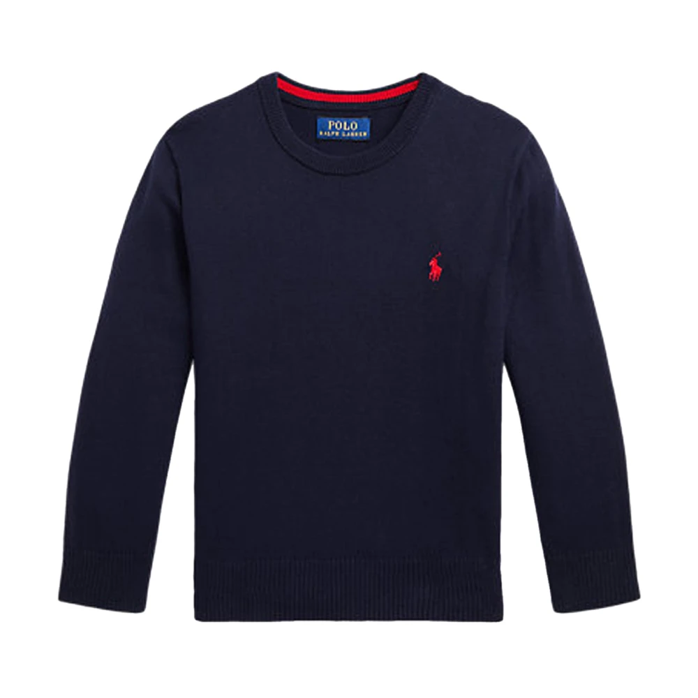 Ralph Lauren Boys Blue Kids Knitwear, 10 Y, Maglia In Cotone