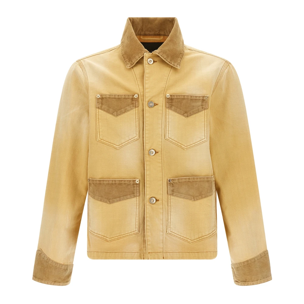 Wales Bonner Beige Sierra Canvas Jacket - Male - Light Jackets - M - Jackets
