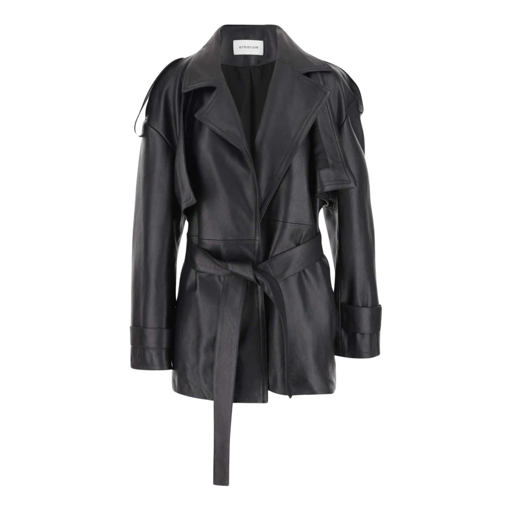 Armarium Stijlvolle Leren Jas Black Dames