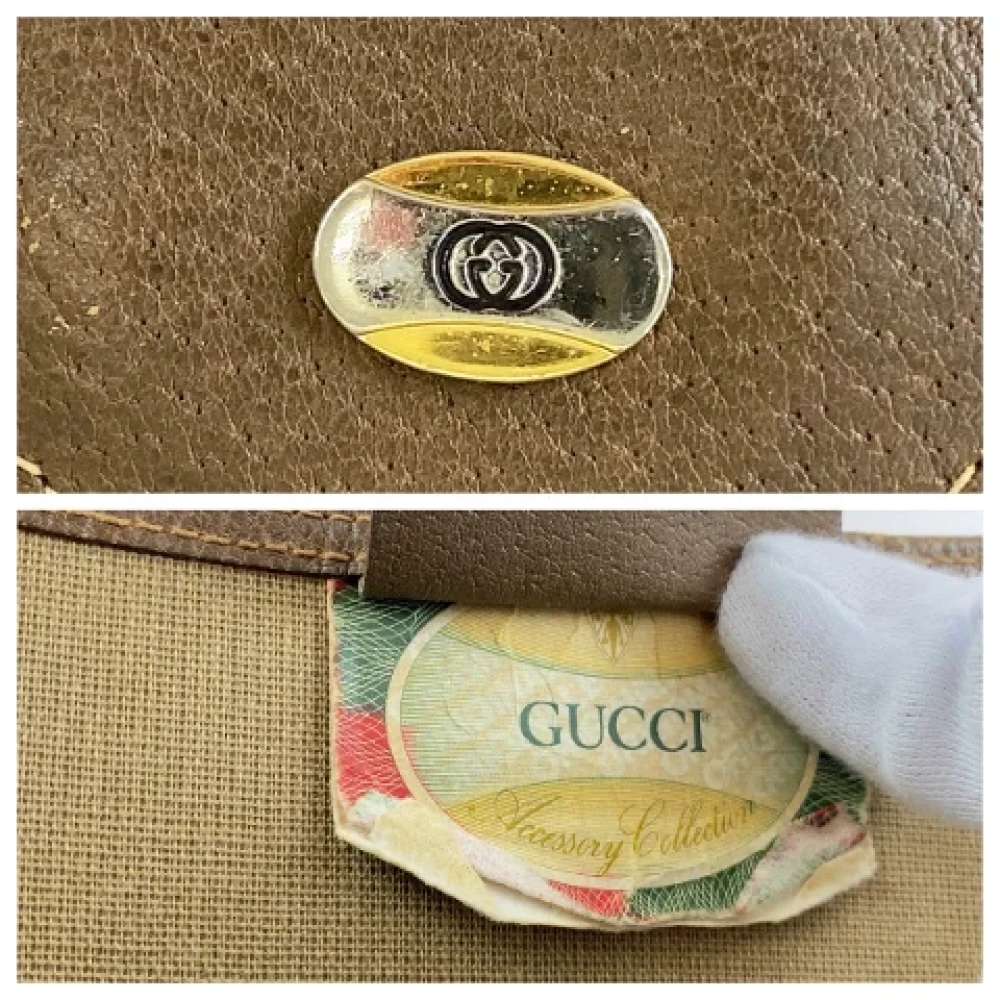 Gucci Vintage Pre-owned Canvas gucci-bags Brown Dames
