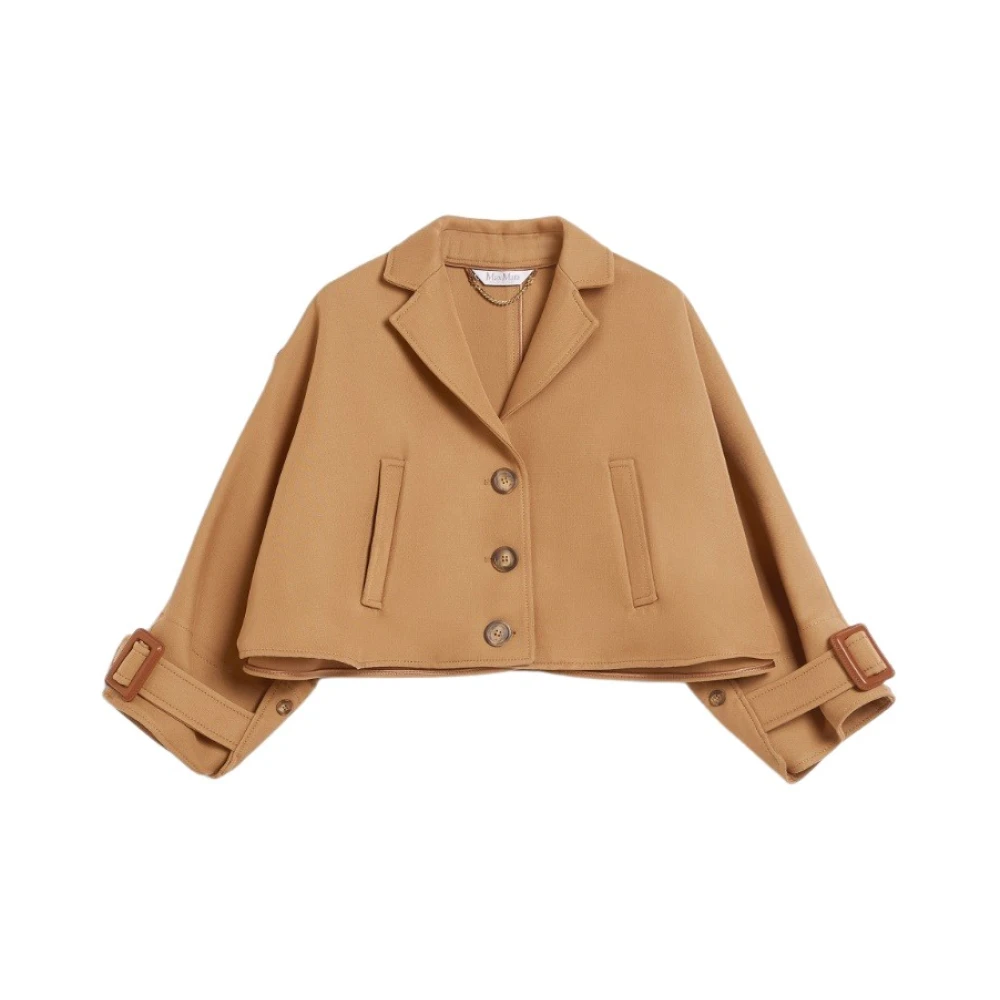 Max Mara Satin Trenchcoat Geïnspireerd door Azzorre Beige Dames