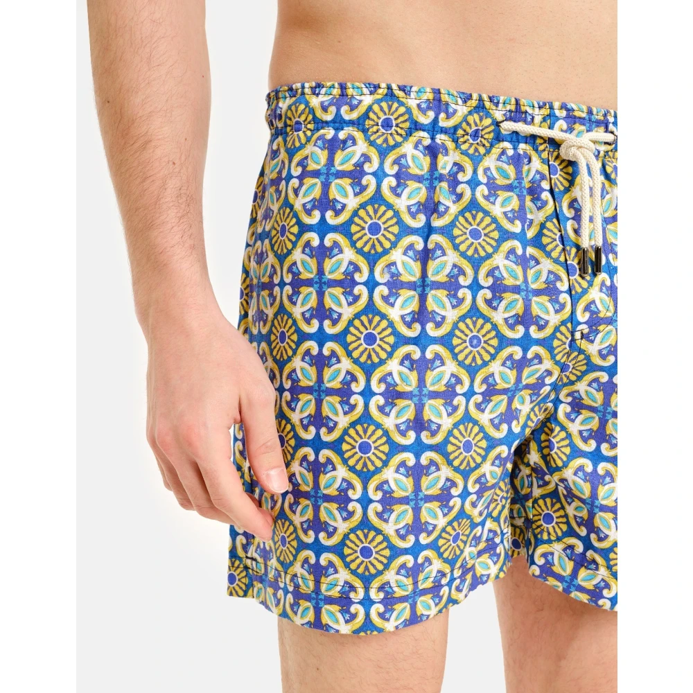 Peninsula Mediterrane Linnen Zwembroek Multicolor Heren