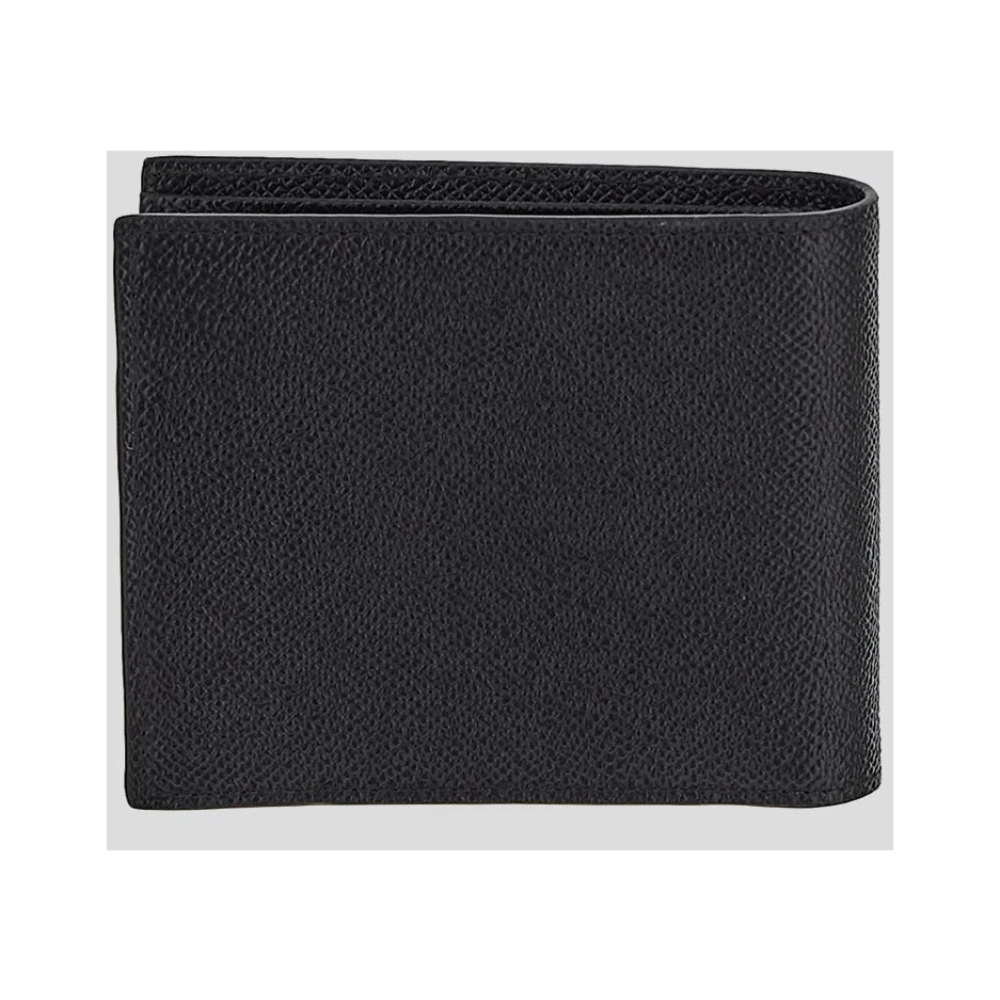 Dolce & Gabbana Portemonnee met klep en muntvak Black Heren